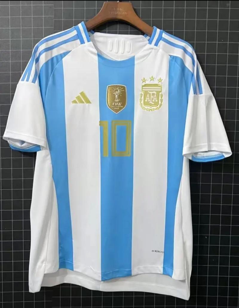 球王的小迷妹😍张琳艳社媒晒照，上身最新款阿根廷梅西10号球衣