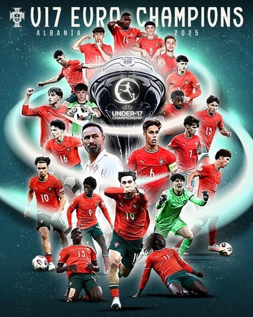 鼓励后辈！B费社媒祝贺葡萄牙U17夺冠：感谢你们，世界冠军！